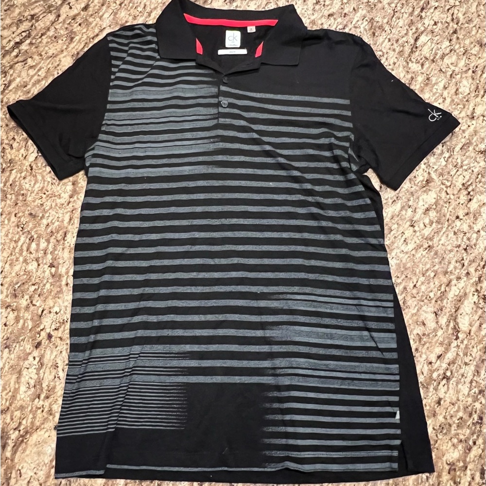 Men’s Calvin Klein graphic polo shirt - M